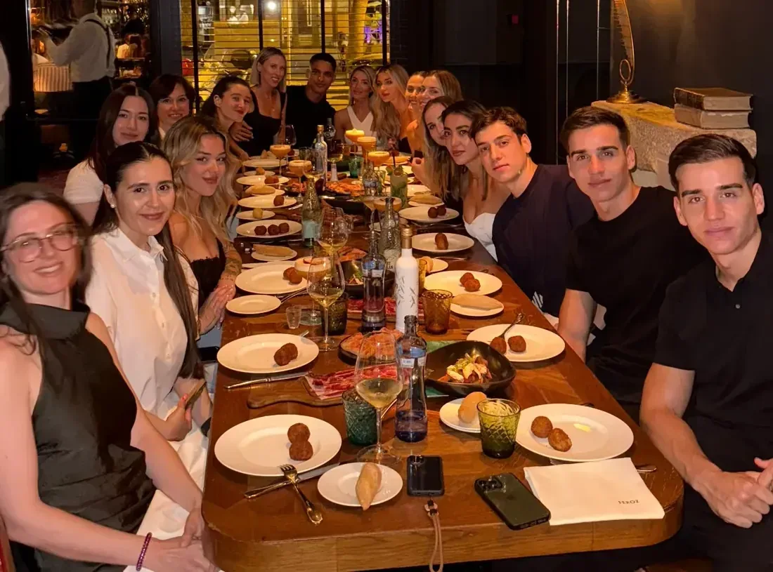 The Santé team together at dinner