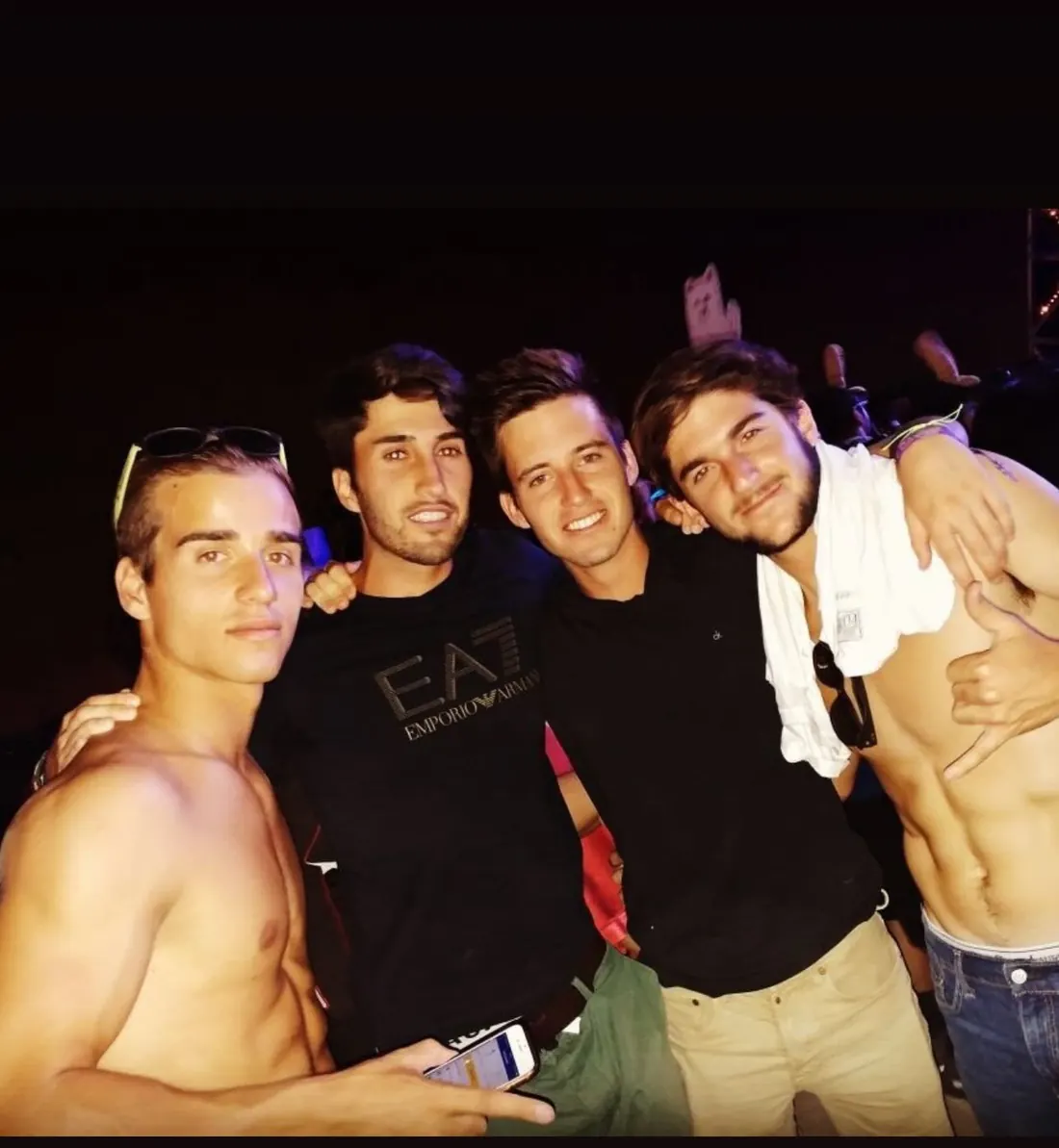 Alejandro with friends