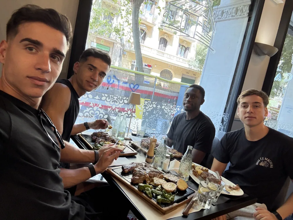 Alejandro with friends
